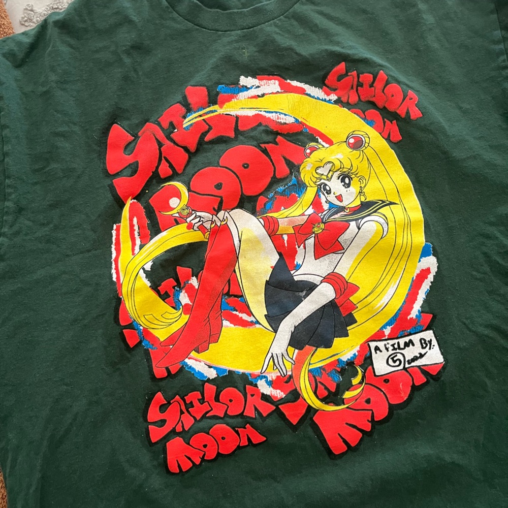 Green Sailor Moon Graphic T-Shirt